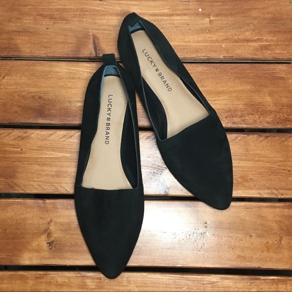 Lucky Brand Shoes - ❤️ Lucky Brand Black Suede Flats